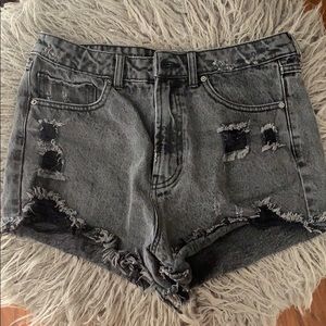 Black High Waisted Shorts